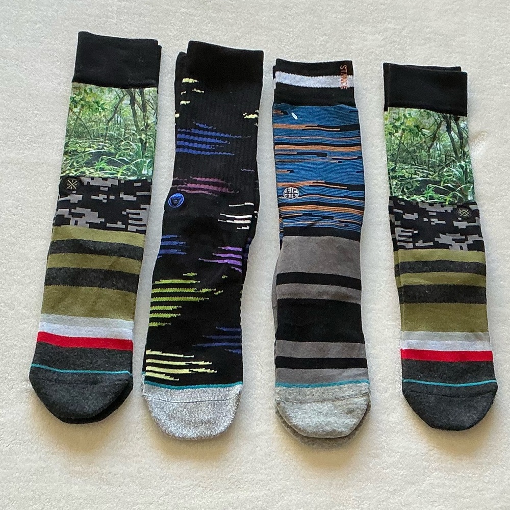 (4) Stance Men's Crew Socks